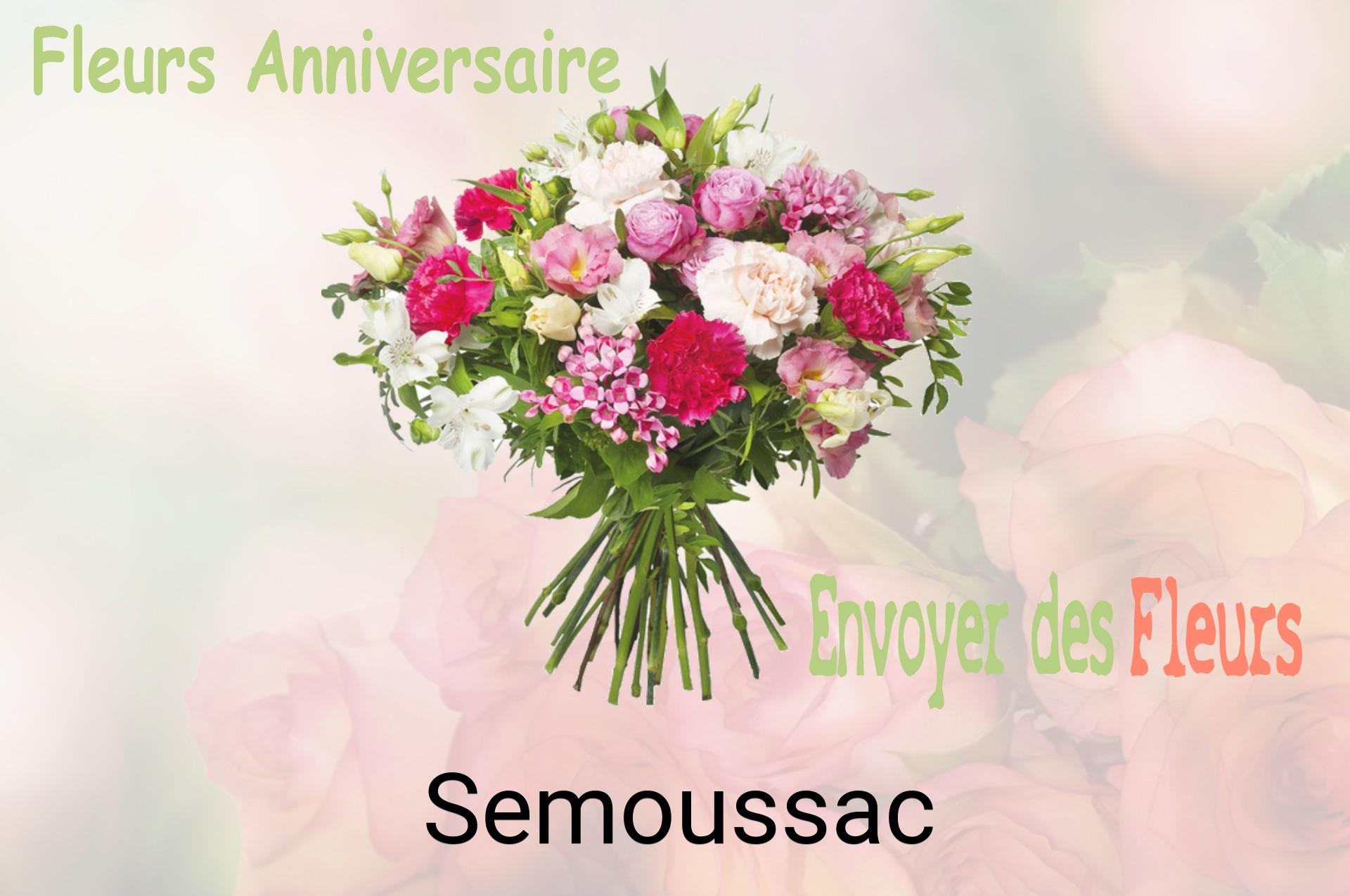 Bouquet de fleurs d’anniversaire livré à Semoussac